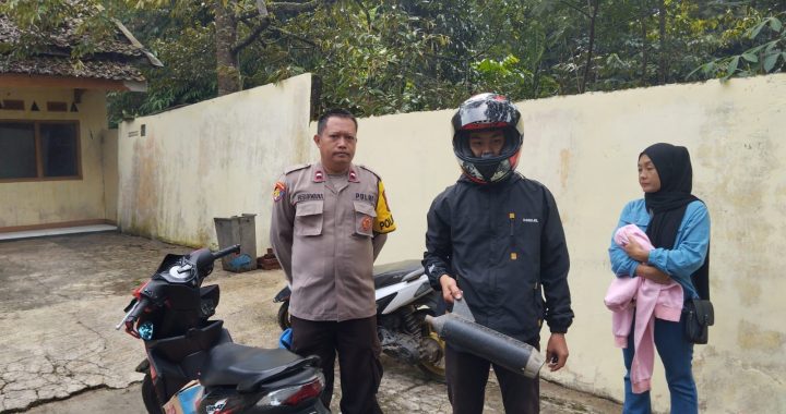 Personil Polsek Singajaya gelar operasi knalpot bising/brong