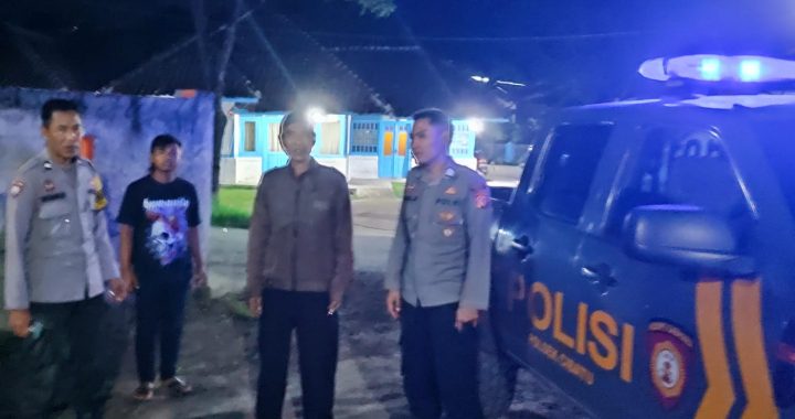 POLRES GARUT – ANTISIPASI GANGGUAN KAMTIBMAS, POLSEK CIBATU GIATKAN PATROLI LAUTAN BIRU