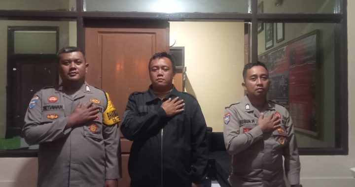 Personil Polsek Pamulihan  Polres Garut Polda Jabar Melaksanakan Sispam Mako atau Sistem Pengamanan Markas Komando di Mako Polsek Pamulihan