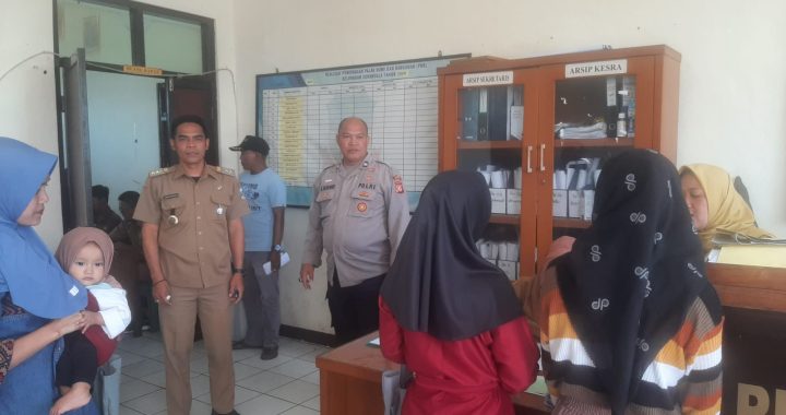 Bhabinkamtibmas Polsek Garut Kota Lakukan Monitoring Giat Masyarakat Di Kantor Kelurahan Sukanegla