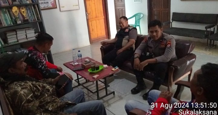 Korkom Polsek Talegong Dalam Ops Mantap Praja Di Pemdes Sukalaksana