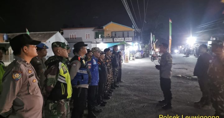 Giat apel gabungan polsek Leuwigoong Polres Garut