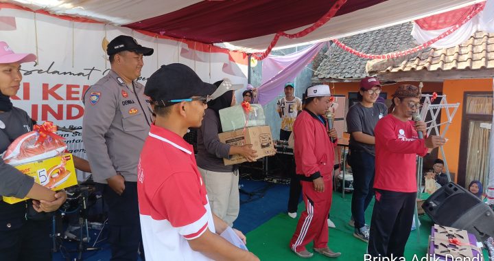 Monitoring kegiatan pembagian doorpize dalam memeriahkan HUT RI ke 79 Desa Mekarwangi