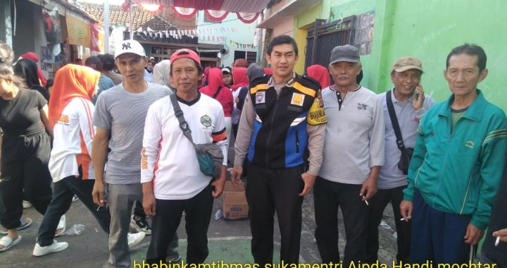 Anggota Bhabinkamtibmas Polsek Garut Kota Lakukan Monitoring Giat Masyarakat Kelurahan Sukamentri