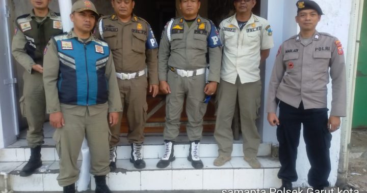 Unit Samapta Polsek Garut Kota Bersinergi Menjaga Kamtibmas