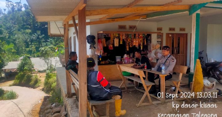 Polsek Talegong Gelar Patroli Dialogis Dalam Tahapan Pilkada Tahun 2024 Didamping Babinsa