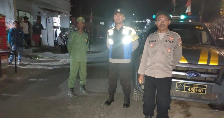 Aiptu Obos Pimpin Pasukan Patroli Antisipasi Gangguan kamtibmas