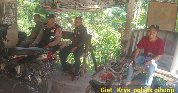 Giat ngariung kamtibmas piket polsek cihurip