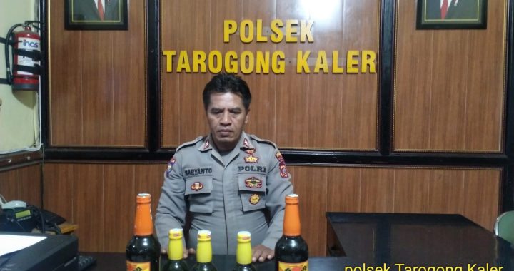 Operasi Miras, Polsek Tarogong Kaler Sita Berbagai Jenis Minuman Beralkohol