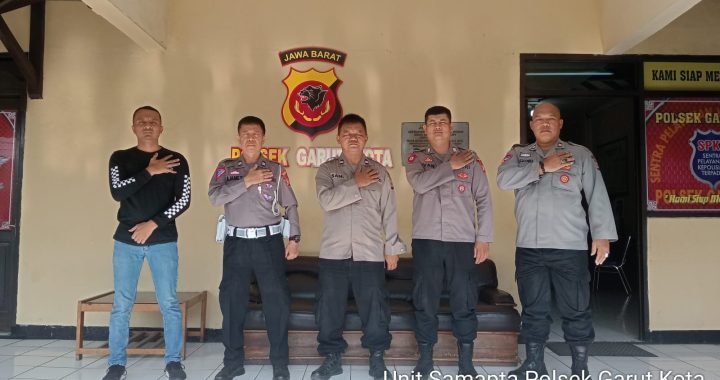 Giat Rutin Sispam Mako Anggota Jaga Polsek Garut Kota