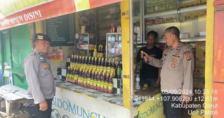 Unit Samapta Polsek Garut Kota Lakukan Monitoring Warung Jamu