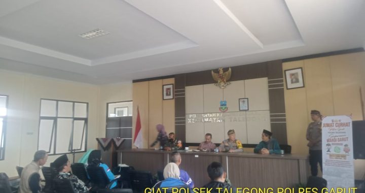 Jumat Curhat Polsek Talegong Di Kantor Pemritahan Kec. Talegong Tampung Aspirasi Warga