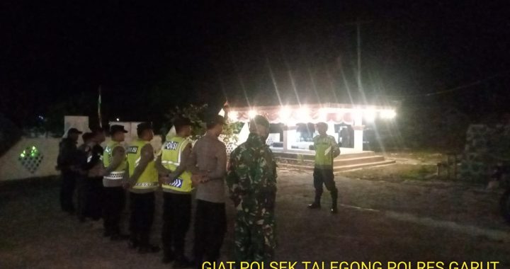 Kapolsek Talegong Pimpin KRYD Malam Minggu Bersama Intansi Terkait Dalam Jaga Kamtibmas Stabil