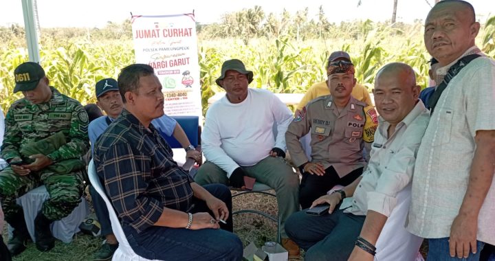 Jumat Curhat Polsek Pameungpeuk Bersama Warga Bunisari Wujdkan Sitkamtibmas Stabil