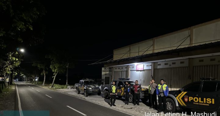 Patroli Gabungan Polsek Berjaga Di Lokasi Balap Liar