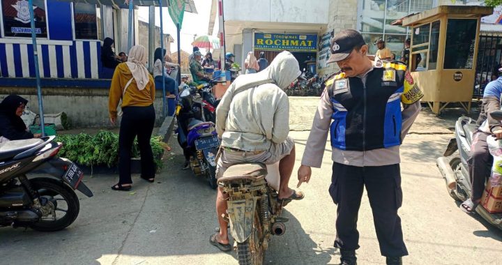 Polsek Wanaraja Edukasi Pesepeda Motor