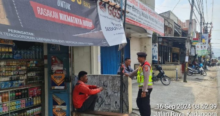 Unit Samapta Polsek Kadungora Berikan Himbauan Kamtibmas Kepada Warga Masyarakat untuk terciptanya Situasi Yang Aman dan Kondusif.