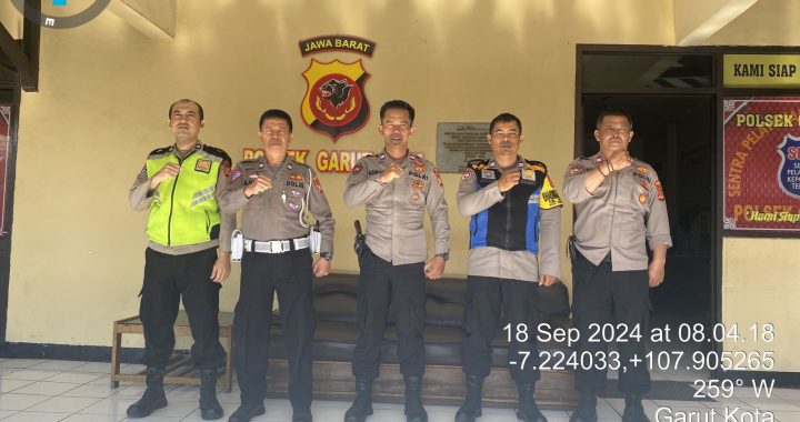 Personil Siaga Piket Polsek Garut Kota Lakukan Sispam Mako