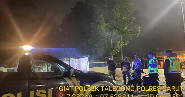 Patroli Malam Polsek Talegong Pastikan Tahapan Pilkada Kondusif