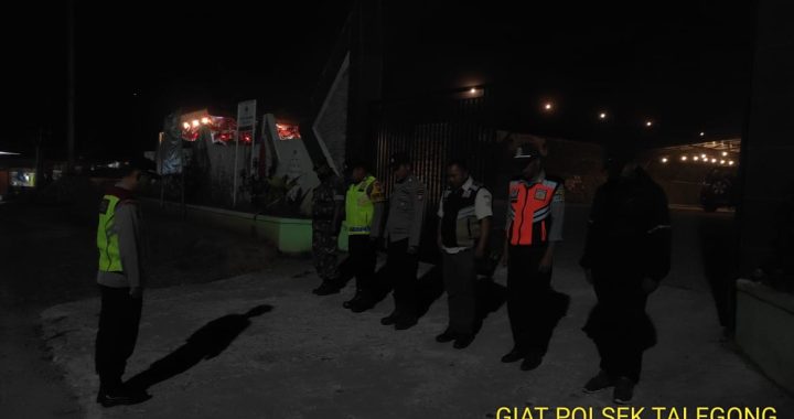 Polsek Talegong Gelar Patroli Gabungan Jaga Sitkmamtibmas Malam Minggu Stabil