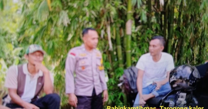 Bhabinkamtibmas Berikan Binluh Kamtibmas kepada Warga Kampung Lamping Desa Mekarjaya