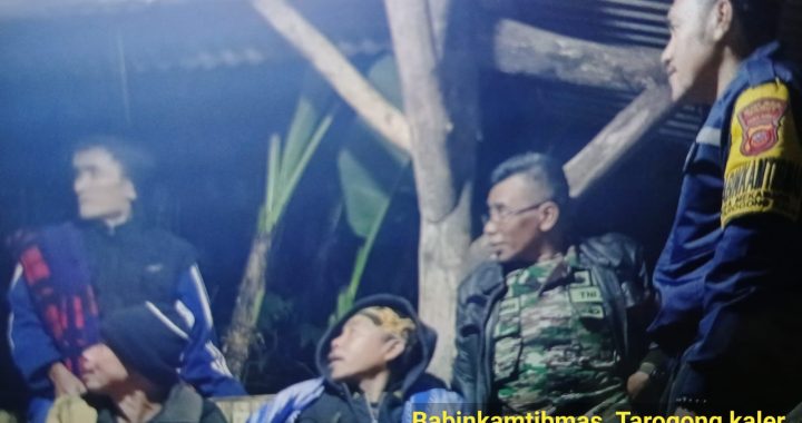 Polsek Tarogong Kaler Upayakan Keamanan Lingkungan dengan Melakukan Siskamling