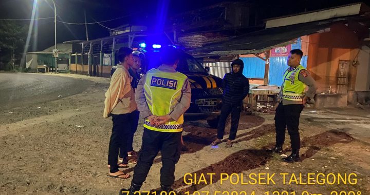 KRYD Jam Malam Jajaran Polsek Talegong Ciptakan Tahapan Pilkada Sitkamtibmas Stabil