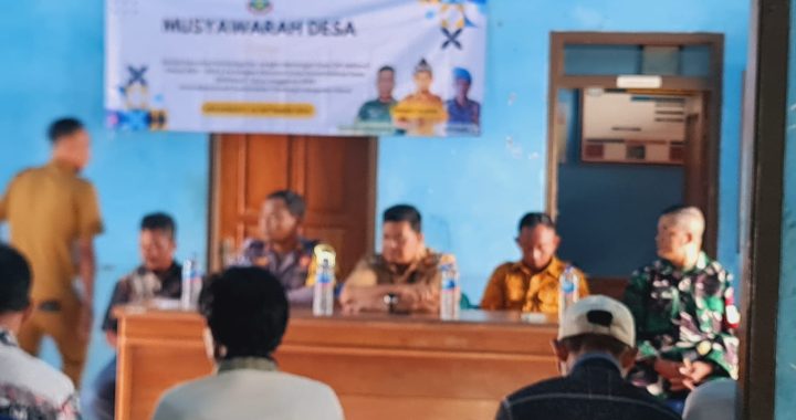 Kapolsek Cibalong Dan Anggota Hadiri Acara RPJMdes 2025 Di Pemdes Cibalong