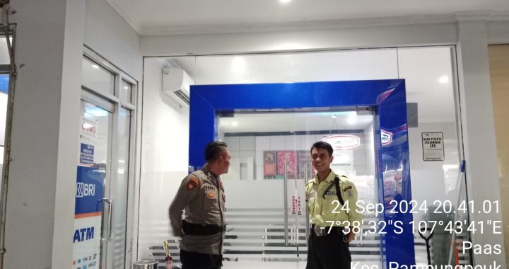 Personil Polsek Pameungpeuk Lakukan Patroli KRYD Jam Malam Dalam Tahapan Pemilukada Tahun 2024