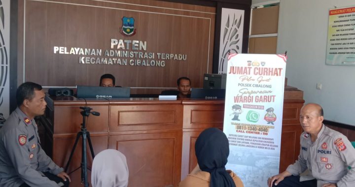 Jumat Curhat Polsek Cibalong Di Kantor Kecamatan Cibalong