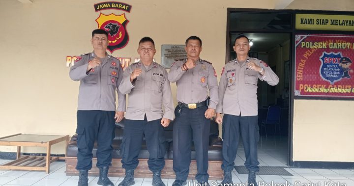 Personil Siaga Piket Polsek Garut Kota Lakukan Sispam Mako