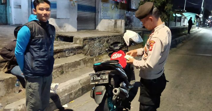 Polsek Garut Kota Beraksi Kembali Razia Kenalpot Brong