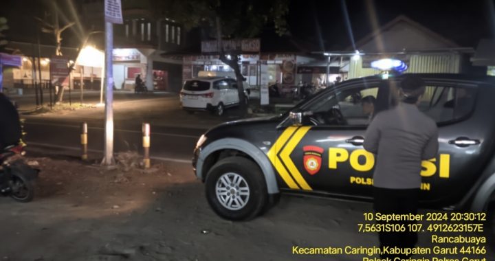 KRYD Galakan cegah C3  Polsek Caringin polres Garut