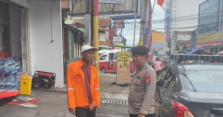 Sering Terjadinya Curmor Aipda Yogi Anggota Polsek Garut Kota Lakukan Himbauan Kamtibmas