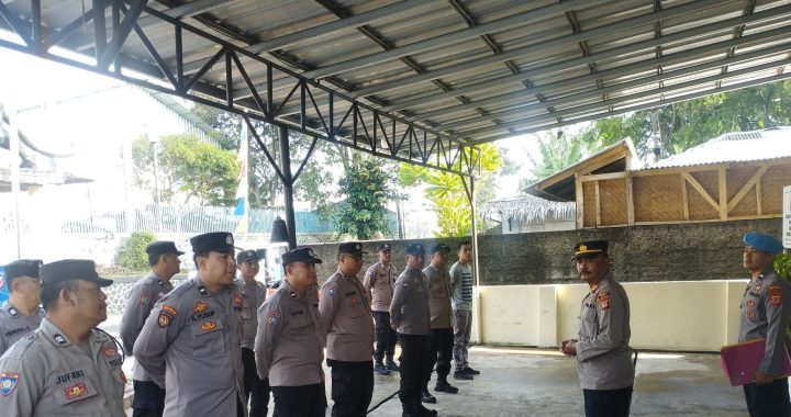 Personel Polsek Cilawu Adakan Apel Pagi