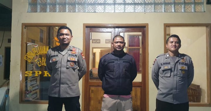 Polsek Singajaya melaksanakan giat sispam mako