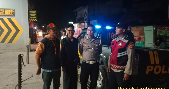 Anggota polsek limbangan laksanakan giat KRYD malam