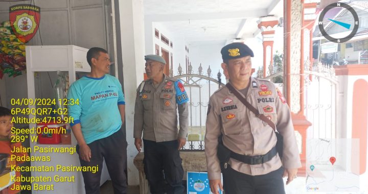 Giat Patroli Kryd Polsek Pasirwangi ke warga