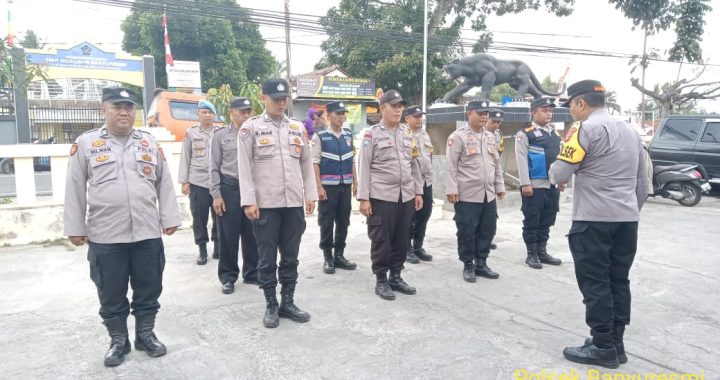 polsek banyuresmi melaksanakan kegiatan apel pagi