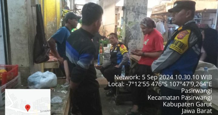 Polsek Pasirwangi, melaksanakan Monitoring Bapokting