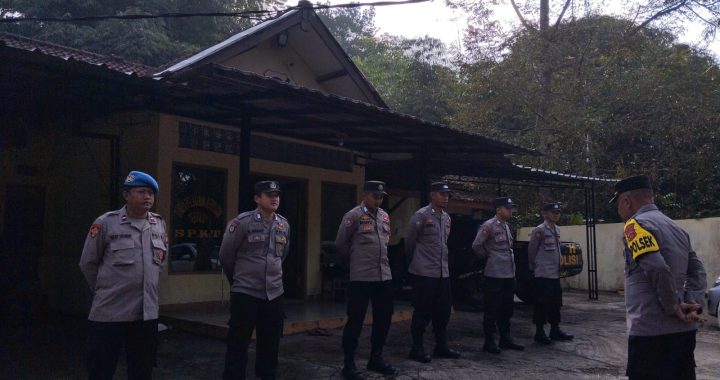 Kapolsek Singajaya beri Arahan kepada anggota dalam giat Apel Pagi