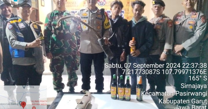 Kapolsek Pasirwangi Press Reales Hasil KRYD