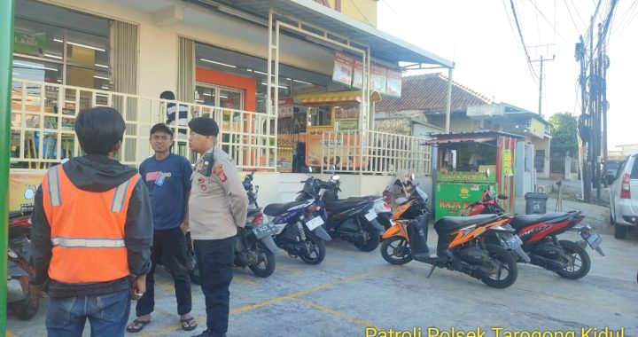 Personel Samapta Polsek Tarogong Kidul Rutin Laksanakan patroli KRKYD Sore Hari