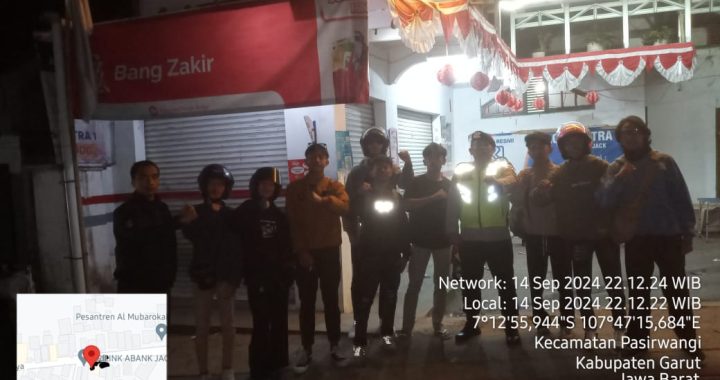 Patroli malam polsek pasirwangi