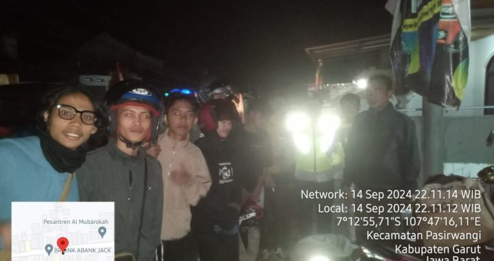 Patroli malam kryd polsek pasirwangi