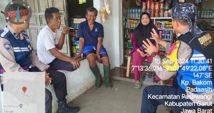 Piket jaga polsek pasirwangi melaksanakan giat silaturahmi