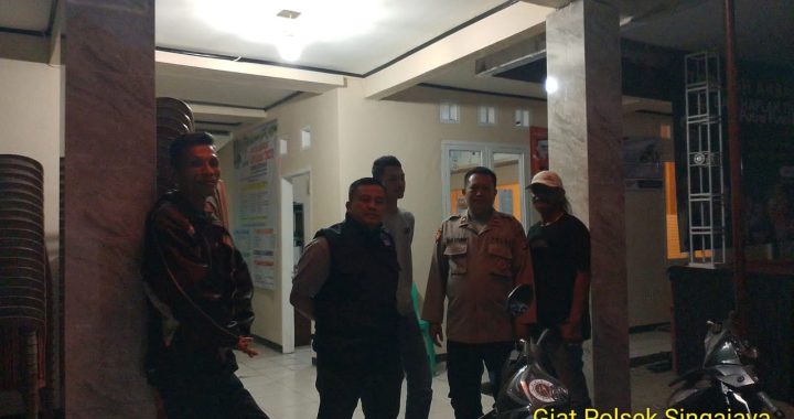 Antisipasi kerawanan, Personil Polsek Singajaya melaksanakan giat KRYD Malam