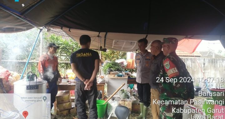 Kapolsek Pasirwangi melaksanakan Patroli Posko Siaga Bencana