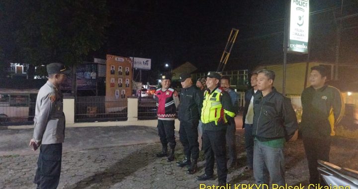 Polsek Cikajang Gelar Apel Gabungan Malam Minggu