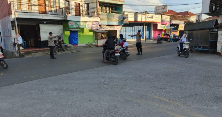 Anggota Polsek Wanaraja Rutin Memantau Situasi Pagi